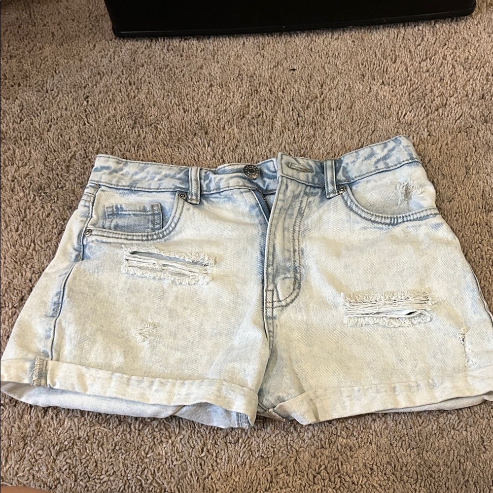 Refuge Light Blue Denim Shorts